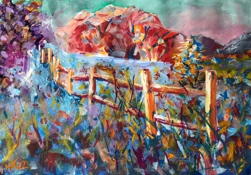 Puchberg előtt - 2022 Akril 29x41 cm