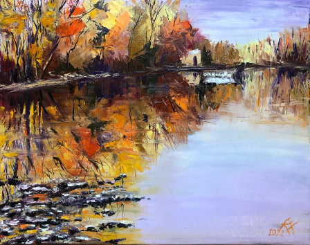 Arany Ősz - 2022 olaj 40x50 cm