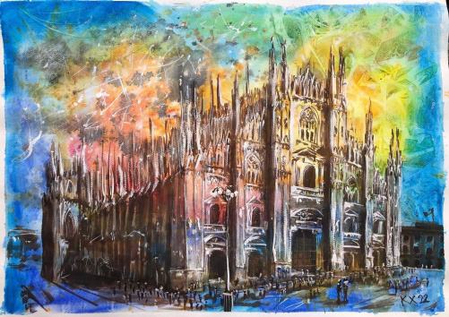 DeJa Vu - 2022 akvarell 50x70 cm