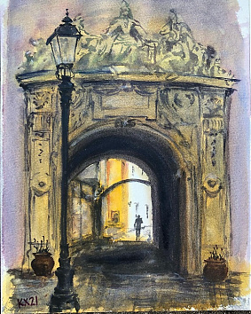 Civitas Fidelissima - 2021 akvarell 40x30 cm(elkelt)