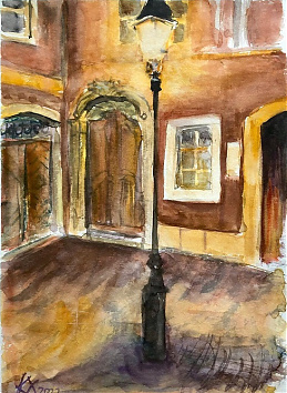 Előkapu - 2022 akvarell 33x23 cm