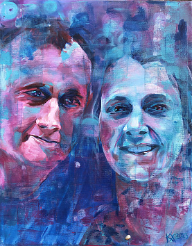 Komplementer - 2023 Akril, 50x40 cm