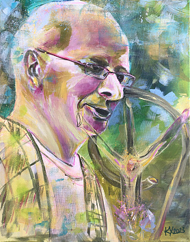 A Zarándok - 2023 Akril, 50x40 cm