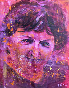 Nyitott szívvel - 2023 Akril, 50x40 cm